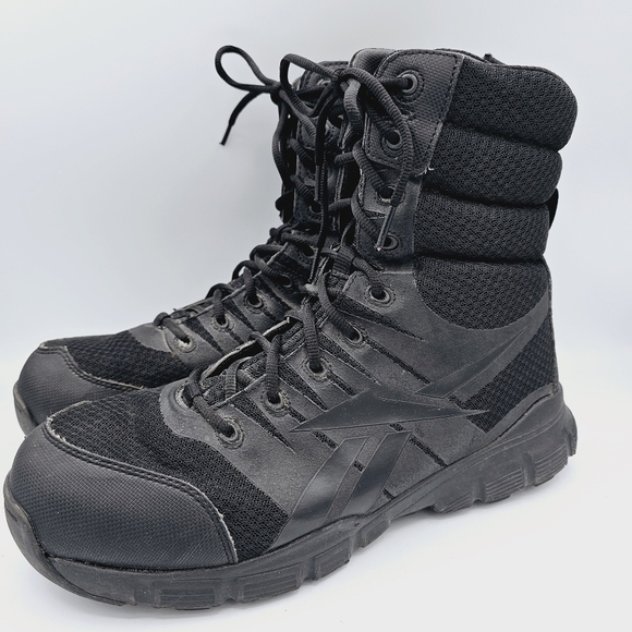 Reebok #RB8720 Men's Side-Zip Tactical Boot - Black - size 11.5 - Picture 2 of 14